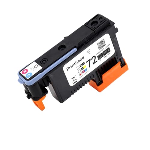 FQkBEX 72 Printhead 72 Druckkopf kompatibel mit DesignJet T610 T770 T790 T795 T1100 T1300 T2300 Druckermodelle Ersatz Kompatibel mit C9380A C9383A C9384A Head Cabezal(C9383A M and C) von FQkBEX