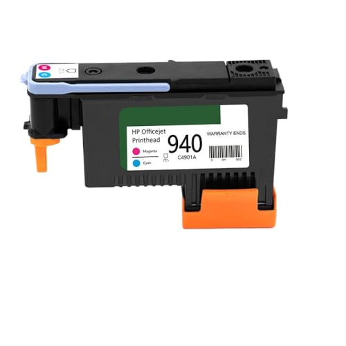 FQkBEX 940 PrinThead C4900A C4901a kompatibel mit OfficeJet Pro 8000 8500 8500A A809A A809N A811A A909A A909N A909G Print -DURCH KAPFENSCHAFTSET(C4901A M and C) von FQkBEX