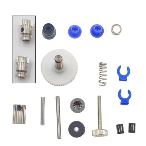 FQkBEX BMG Compatible Extruder Drive Gear Upgrade Kit Härtungstahlgetriebe Kompatibel mit i3 3D -Drucker Extruder -Ersatzteile(Stainless Steel) von FQkBEX