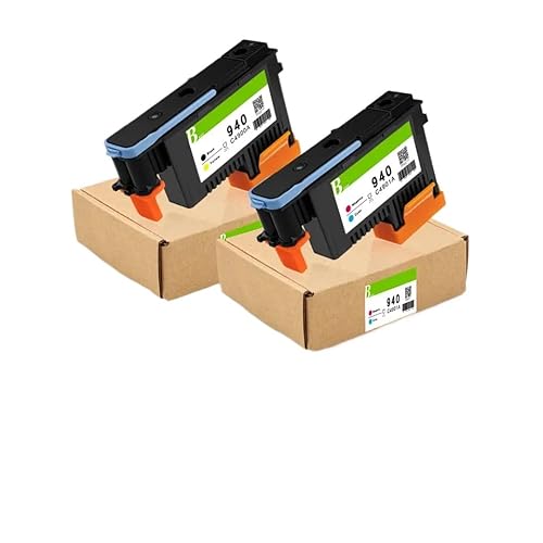 FQkBEX Kompatibler PrinThead C4900A C4901A 940 Druckkopf Kompatibel mit Drucker wie OfficeJet Pro 8000 8500 8500A A809A A811A A809N A909B A909A(Cyan and Magenta) von FQkBEX