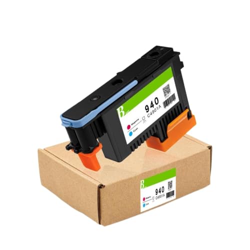 FQkBEX PrinThead Kompatibel mit 940 kompatibel mit OfficeJet Pro 8000 8500 8500A A809A A809N A811A A909A A909N A909G A910A C4900A C4901A -Drucker(1PC - C and M) von FQkBEX