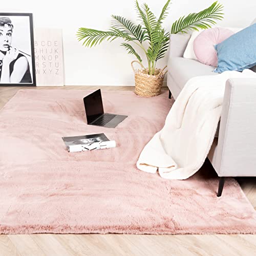 FRAAI Hochflor Teppich - Comfy Supreme Rosa 80x150cm - Shaggy, Einfarbig - Modern, Skandinavisch - Wohnzimmer, Esszimmer, Schlafzimmer - Fellteppich - Carpet von FRAAI | Home & Living