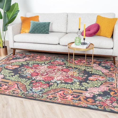 FRAAI | Home & Living Blumen Teppich - Estate Rosen Kelim Gold - Baumwolle, Chenille - Flachgewebe - Geblümt, Rosenkelim - Modern, Orientalisch - Wohnzimmer, Esszimmer, Schlafzimmer - Carpet FRAAI | Home & Living Blumen Teppich - Estate Rosen Kelim Gold - Baumwolle, Chenille - Flachgewebe - Geblümt, Rosenkelim - Modern, Orientalisch - Wohnzimmer, Esszimmer, Schlafzimmer - Carpet von FRAAI | Home & Living