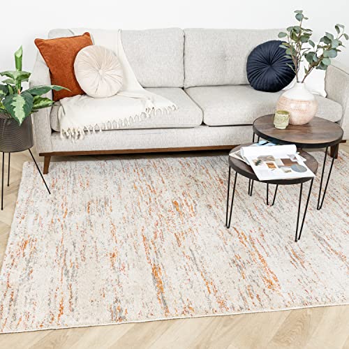FRAAI Hochflor Teppich - Blend Creme Terra 80x150cm - Meliert - Boho, Modern, Skandinavisch - Wohnzimmer, Schlafzimmer - Fellteppich - Carpet von FRAAI | Home & Living