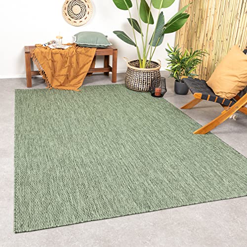 FRAAI | Home & Living In- & Outdoor Teppich - Costa Grün 160x230cm - Wetterfest - Synthetik, Polypropylen - Flachgewebe - Balkon, Garten - Terrasse - Carpet von FRAAI | Home & Living