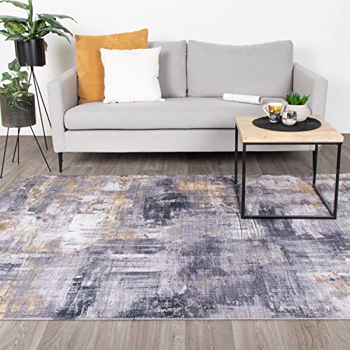 FRAAI | Home & Living Moderner Teppich - Strength Gelb - Baumwolle, Polyester - Flachgewebe - Modern - Wohnzimmer, Esszimmer, Schlafzimmer - Carpet von FRAAI | Home & Living