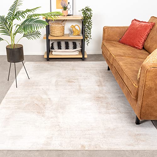 FRAAI | Home & Living Moderner Teppich - Strong Beige 200x290cm - Polyester - Flachgewebe - Abstrakt - Industrielle, Modern - Wohnzimmer, Esszimmer, Schlafzimmer - Carpet von FRAAI | Home & Living