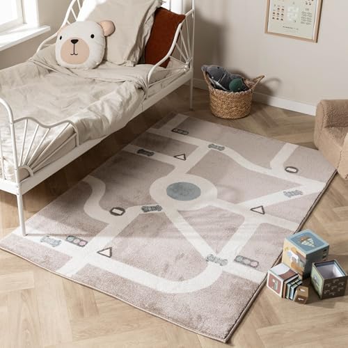 FRAAI | Home & Living Teppich Kinderzimmer - Bowie Autobahn Taupe - Figuren/Charactere - Kinderzimmer, Schlafzimmer, Jugendzimmer - Jungen - Mädchen - Carpet FRAAI | Home & Living Teppich Kinderzimmer - Bowie Autobahn Taupe - Figuren/Charactere - Kinderzimmer, Schlafzimmer, Jugendzimmer - Jungen - Mädchen - Carpet von FRAAI | Home & Living
