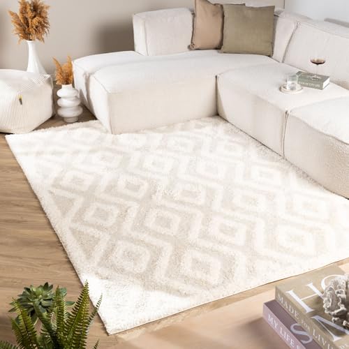 FRAAI | Home & Living Teppich Skandinavisch - Lova Diamond Creme - Einfarbig - Modern, Skandinavisch - Wohnzimmer, Esszimmer, Kinderzimmer, Schlafzimmer - Fellteppich - Carpet FRAAI | Home & Living Teppich Skandinavisch - Lova Diamond Creme - Einfarbig - Modern, Skandinavisch - Wohnzimmer, Esszimmer, Kinderzimmer, Schlafzimmer - Fellteppich - Carpet von FRAAI | Home & Living
