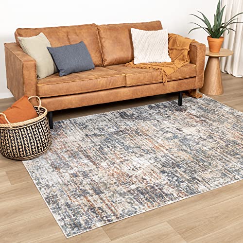 FRAAI | Home & Living Waschbarer Teppich - Nova Abstract Bunt - Polyester - Kurzflor - Vintage - Waschbar in Waschmaschine - Modern - Wohnzimmer, Esszimmer, Schlafzimmer - Carpet von FRAAI | Home & Living