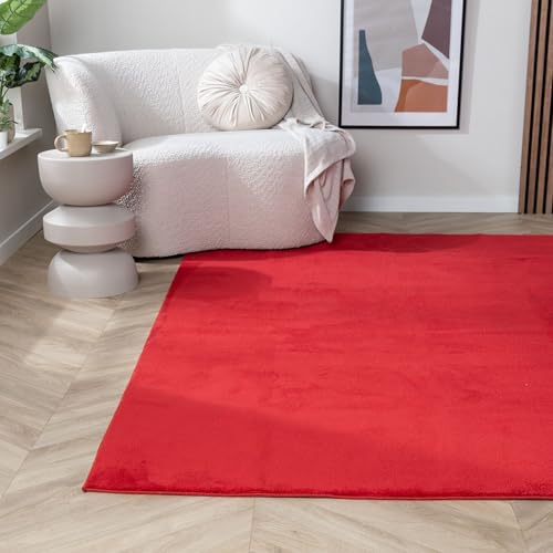 FRAAI | Home & Living Waschbarer Teppich - Vivid Rot - Polyester - Kurzflor - Einfarbig - Waschbar in Waschmaschine - Modern - Wohnzimmer, Esszimmer, Kinderzimmer, Schlafzimmer - Carpet FRAAI | Home & Living Waschbarer Teppich - Vivid Rot - Polyester - Kurzflor - Einfarbig - Waschbar in Waschmaschine - Modern - Wohnzimmer, Esszimmer, Kinderzimmer, Schlafzimmer - Carpet von FRAAI | Home & Living