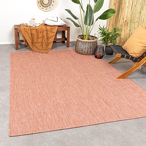 FRAAI | Home & Living In- & Outdoor Teppich - Costa Terracotta 120x170cm - Wetterfest - Synthetik, Polypropylen - Flachgewebe - Balkon, Garten - Terrasse - Carpet von FRAAI | Home & Living