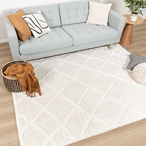 FRAAI Teppich Skandinavisch - Lova Lines Creme 160x230cm - Gestreift - Modern, Skandinavisch - Wohnzimmer, Esszimmer, Schlafzimmer - Fellteppich - Carpet von FRAAI | Home & Living