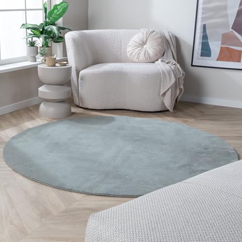 FRAAI | Home & Living Waschbarer Teppich Rund - Vivid Grün Ø 80cm - Polypropylen - Kurzflor - Einfarbig - waschbar in Waschmaschine - Modern - Wohnzimmer, Esszimmer, Kinderzimmer, Schlafzimmer - Rug FRAAI | Home & Living Waschbarer Teppich Rund - Vivid Grün Ø 80cm - Polypropylen - Kurzflor - Einfarbig - waschbar in Waschmaschine - Modern - Wohnzimmer, Esszimmer, Kinderzimmer, Schlafzimmer - Rug von FRAAI | Home & Living