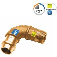 Le Sanitaire - Sanpro Pressfitting 90° Winkel - Bogen mit Außengewinde, Größe v 35, Gewinde 1 1/4'' von LE SANITAIRE
