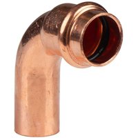 Kupfer Pressfitting Bogen 90° 18 mm Innen x Aussen V+M-Kontur dvgw von FRABO