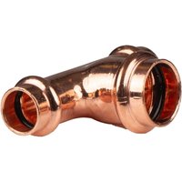 Kupfer Pressfitting T-Stück Mittelgang erweitert 15 x 22 x 15 mm V+M-Kontur dvgw von FRABO