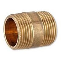 Rotguss Gewindefitting-Langnippel 1'' x 40 mm von FRABO