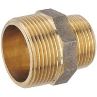Rotguss Gewindefitting-Reduktionsnippel 1 1/4'' AG x 1'' AG - mit Sechskant Rotguss Gewindefitting-Reduktionsnippel 1 1/4'' AG x 1'' AG - mit Sechskant von FRABO