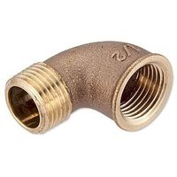 Rotguss Gewindefitting-Winkel 90° - 1/2'' IG x 1/2'' AG von FRABO