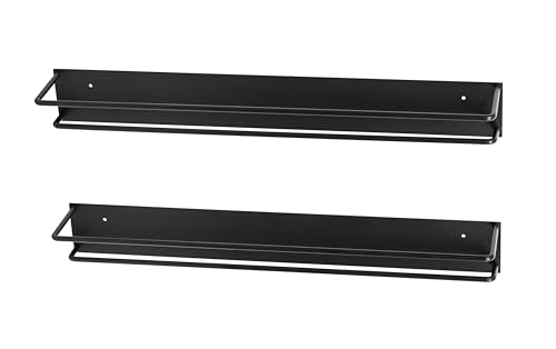 FRAMADO Entrata - Schuhregal Wandmontage 2er Set - Schuhaufbewahrung Hängend - Länge 78 cm - Schuhorganizer, Schuhe Aufbewahrung Platzsparend - Schuhe Organizer Modern - aus Metall Schwarz FRAMADO Entrata - Schuhregal Wandmontage 2er Set - Schuhaufbewahrung Hängend - Länge 78 cm - Schuhorganizer, Schuhe Aufbewahrung Platzsparend - Schuhe Organizer Modern - aus Metall Schwarz von FRAMADO