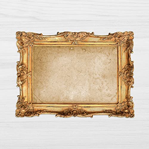 Framepad - Tischset I Platzset abwaschbar - 'Florenz' Gold - in stilvoll eleganter Bilderrahmen-Optik aus erstklassigem Vinyl - 44 x 32 cm - Made in Germany von FRAME PAD