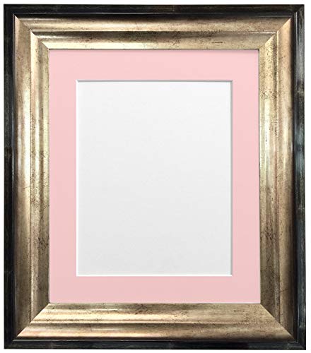 FRAMES BY POST Bilderrahmen, Passepartout, 40 x 50 cm, Bildgröße 38,1 x 25,4 cm, Rosa von FRAMES BY POST