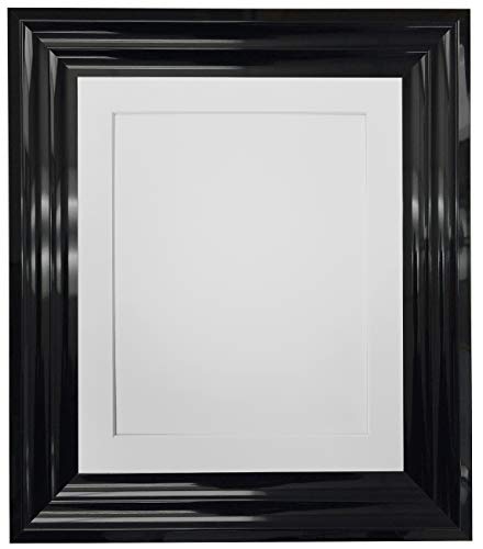 FRAMES BY POST Bilderrahmen, weißes Passepartout, 20,3 x 20,3 cm, Bildgröße 12,7 x 12,7 cm von FRAMES BY POST