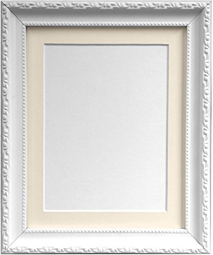 Frames by Post Bilderrahmen im Shabby-Chic-Look, Plastik, weiß, 18 x 12 Image Size 14 x 8 Inches von FRAMES BY POST