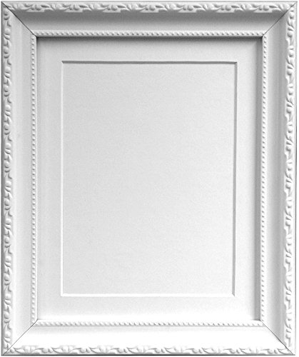 FRAMES BY POST Bilderrahmen im Shabby-Chic-Look, Plastik, weiß, 18 x 12 Image Size 14 x 8 Inches von FRAMES BY POST