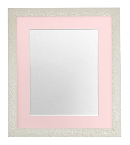 FRAMES BY POST Bilderrahmen mit rosa Passepartout, 35,6 x 27,9 cm, Bildgröße A4, 14 x 11 Inch Image Size von FRAMES BY POST