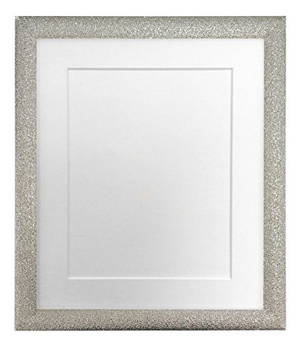 FRAMES BY POST Bilderrahmen mit weißem Passepartout, 45 x 30 cm, Kunststoffglas Image Size 14 x 8 Inch von FRAMES BY POST