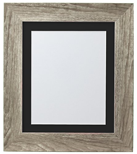 FRAMES BY POST FBPHYGGEGREYASHBLACKMT10875 Hygge Bilderrahmen, Kunststoff, Graue Esche, 10 x 8 Image Size 7 x 5 Inches von FRAMES BY POST