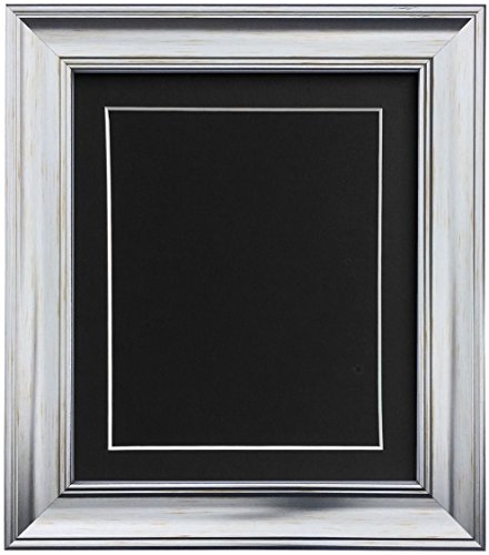FRAMES BY POST Scandi Bilderrahmen, Vintage-Stil, mit schwarzem Passepartout und Rückwand, 25,4 x 20,3 cm, für Bildgröße 20,3 x 15,2 cm, silberfarben FRAMES BY POST Scandi Bilderrahmen, Vintage-Stil, mit schwarzem Passepartout und Rückwand, 25,4 x 20,3 cm, für Bildgröße 20,3 x 15,2 cm, silberfarben von FRAMES BY POST