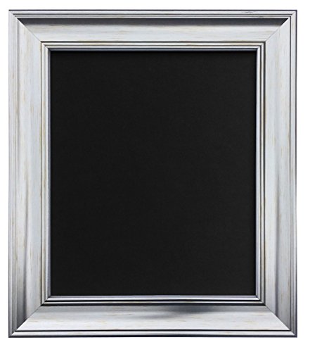 FRAMES BY POST Scandi Bilderrahmen mit schwarzer Rückwand, Kunststoff, 50 x 70 cm, silberfarben von FRAMES BY POST