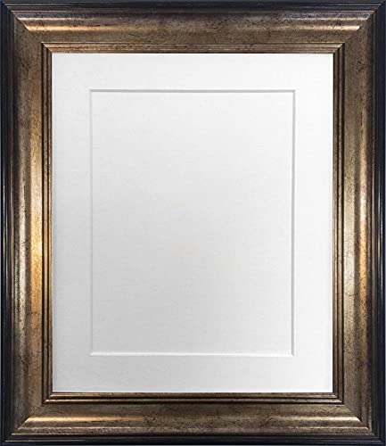 FRAMES BY POST Scandi Bilderrahmen mit weißem Passepartout, 35,6 x 28,9 cm, Schwarz / goldfarben FRAMES BY POST Scandi Bilderrahmen mit weißem Passepartout, 35,6 x 28,9 cm, Schwarz / goldfarben von FRAMES BY POST