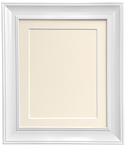 FRAMES BY POST Scandi Vintage Bilderrahmen mit elfenbeinfarbenem Passepartout und Rückwand, 40 x 40 cm, für Bildgröße 30,5 x 30,5 cm, Weiß FRAMES BY POST Scandi Vintage Bilderrahmen mit elfenbeinfarbenem Passepartout und Rückwand, 40 x 40 cm, für Bildgröße 30,5 x 30,5 cm, Weiß von FRAMES BY POST