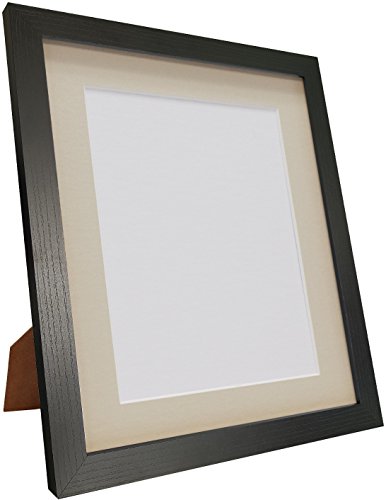 Frames By Post H7 mit Schwarz Bilderrahmen-Rahmen mit ist passepartoutfähig, plastik, Light Grey Mount, 60 x 80 Image Size 50 x 70 cm (Plastic Glass) von FRAMES BY POST