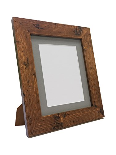 Metro Vintage Holz Foto Bild Poster Rahmen mit Passepartout in Weiß, Schwarz, Hellgrau, dunkelblau, grau, Elfenbein oder Rosa, holz, Dark Grey Mount, 8 x 6 Image size 6 x 4 inch von FRAMES BY POST