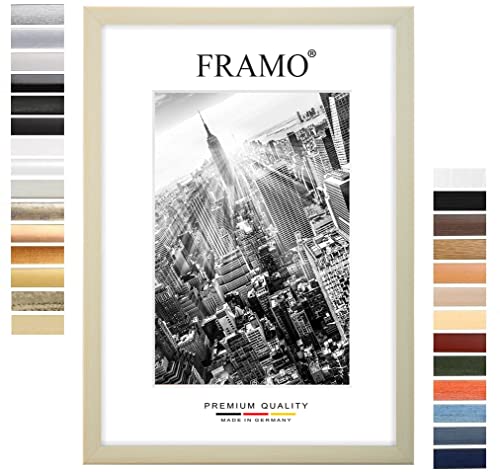 FRAMO Holz Bilderrahmen 25 x 35 cm nach Maß - Ahorn | Farbe/Größe wählbar | inkl. entspiegeltes Acrylglas | Rahmen für Puzzle | Foto | Poster von FRAMO