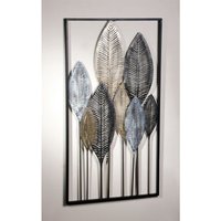 Dekoleidenschaft - 3D Wandbild Blätterwald aus Metall, 52x95 cm, Wanddeko, Wandschmuck von DEKOLEIDENSCHAFT