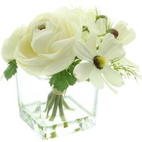 Frank Flechtwaren - Dekovase 'Weiße Blüten' FF-770874 Frank Flechtwaren - Dekovase 'Weiße Blüten' FF-770874 von FRANK FLECHTWAREN