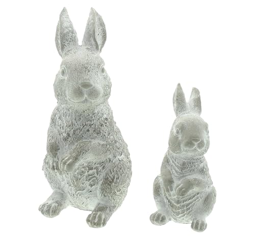 FRANK FLECHTWAREN Hase Washed, 2er Set, Zement, schwere Qualität Maße: Höhe 11 cm, 16 cm FRANK FLECHTWAREN Hase Washed, 2er Set, Zement, schwere Qualität Maße: Höhe 11 cm, 16 cm von FRANK FLECHTWAREN