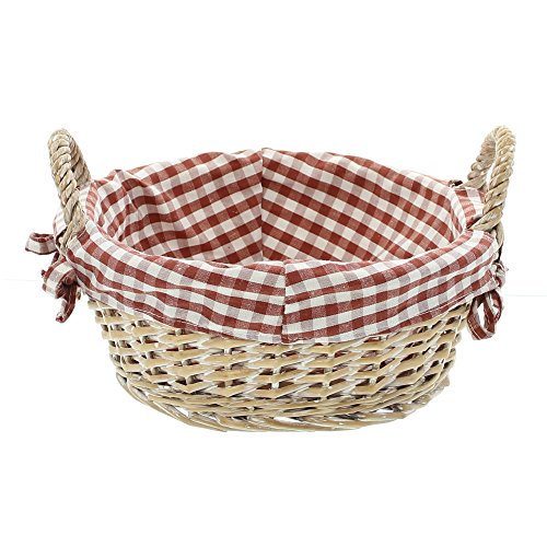 FRANK FLECHTWAREN Körbchen, Korb Schale Karo, rund Ø 25 x 10 cm FRANK FLECHTWAREN Körbchen, Korb Schale Karo, rund Ø 25 x 10 cm von FRANK FLECHTWAREN