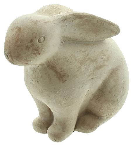 FRANK FLECHTWAREN Osterhase, Osterfigur, Gartenfigur, Dekofigur aus Terracotta, Hase Albert ca. 22 x 13 x 18 cm von FRANK FLECHTWAREN