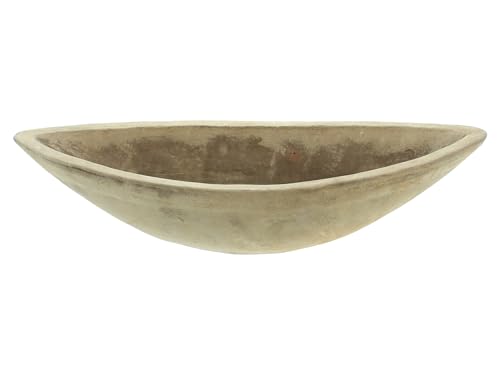 FRANK FLECHTWAREN Pflanzschale Oval, Terracotta, schwere Qualität, Wasserablauf Maße: 46 x 17 x 12 cm Vielseitig einsetzbar von FRANK FLECHTWAREN