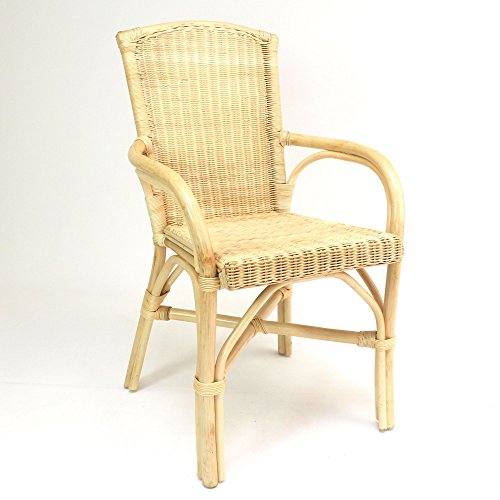 FRANK FLECHTWAREN Rattanstuhl Home, Elegantes Design, hochwertige Verarbeitung, 52 x 50 x GH 97 cm von FRANK FLECHTWAREN