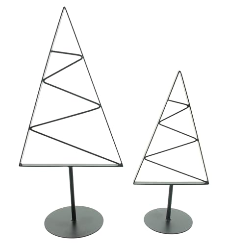 FRANK FLECHTWAREN Tanne Modern, 2er Set, Metall, Mattschwarz Maße: Höhe 30 cm, 41 cm, Vielseitig ensetzbar, auch EIN schönes Geschenk FRANK FLECHTWAREN Tanne Modern, 2er Set, Metall, Mattschwarz Maße: Höhe 30 cm, 41 cm, Vielseitig ensetzbar, auch EIN schönes Geschenk von FRANK FLECHTWAREN