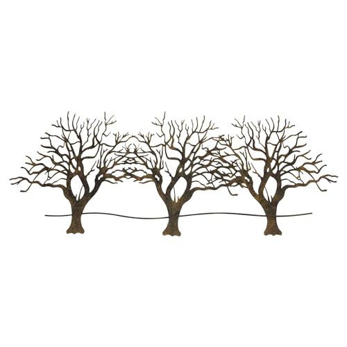 FRANK FLECHTWAREN Wanddeko Bäume, Metall, Dunkelbraun Maße: 100 x 43 cm von FRANK FLECHTWAREN