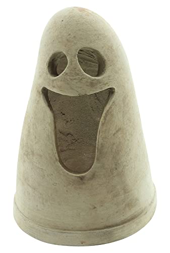FRANK FLECHTWAREN Windlicht Geist, Terracotta, schöner Naturton, schwere Qualität, Maße: Ø 16 x 22 cm, ohne Kerze von FRANK FLECHTWAREN